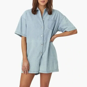 XIRENA ANDIE ROMPER BLUE DOVE